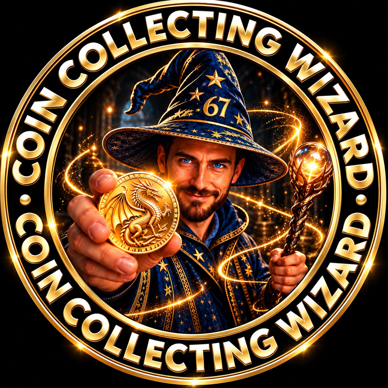 Coin Collecting Wizard logo